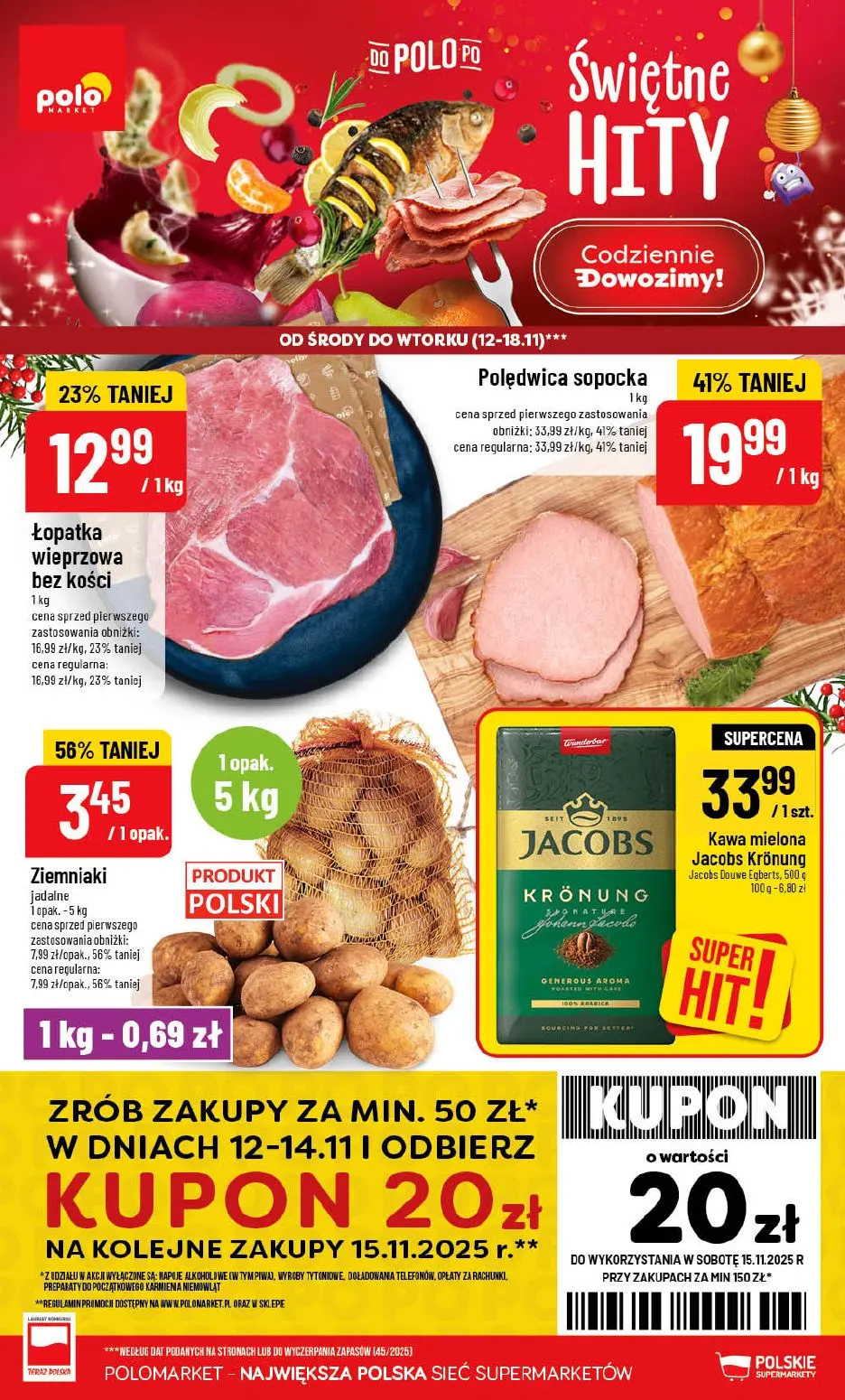 gazetka promocyjna POLOmarket Świętne hity - Strona 1