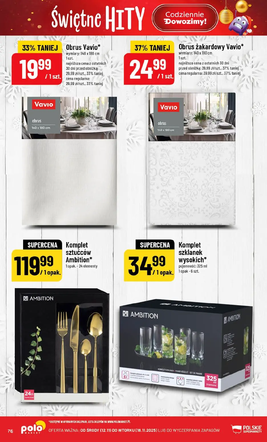 gazetka promocyjna POLOmarket Świętne hity - Strona 76