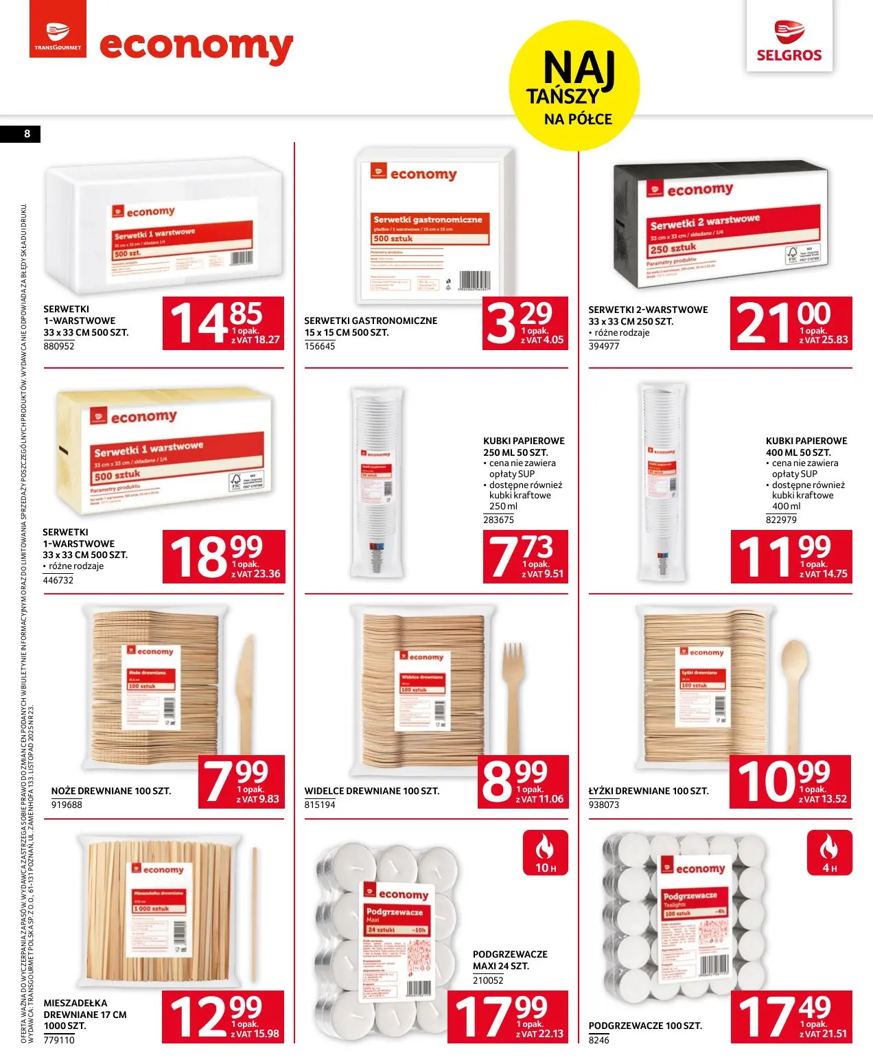 gazetka promocyjna SELGROS Katalog marki własne - Strona 8