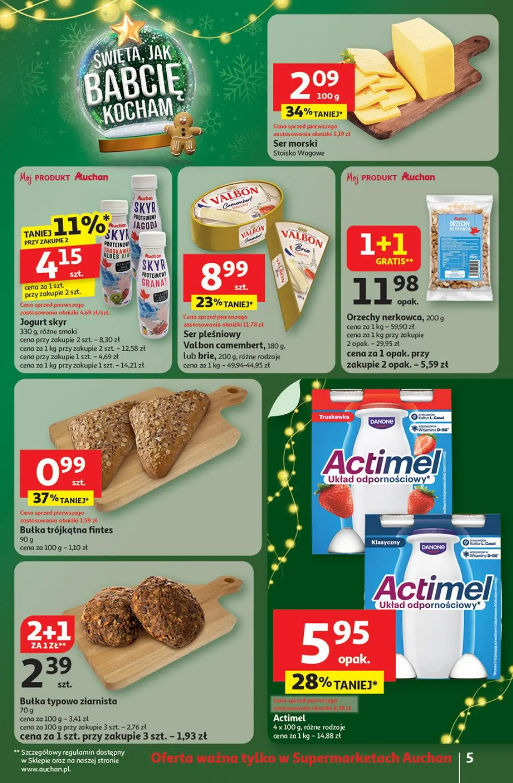 gazetka promocyjna Auchan Supermarket Święta jak Babcię kocham - Strona 5