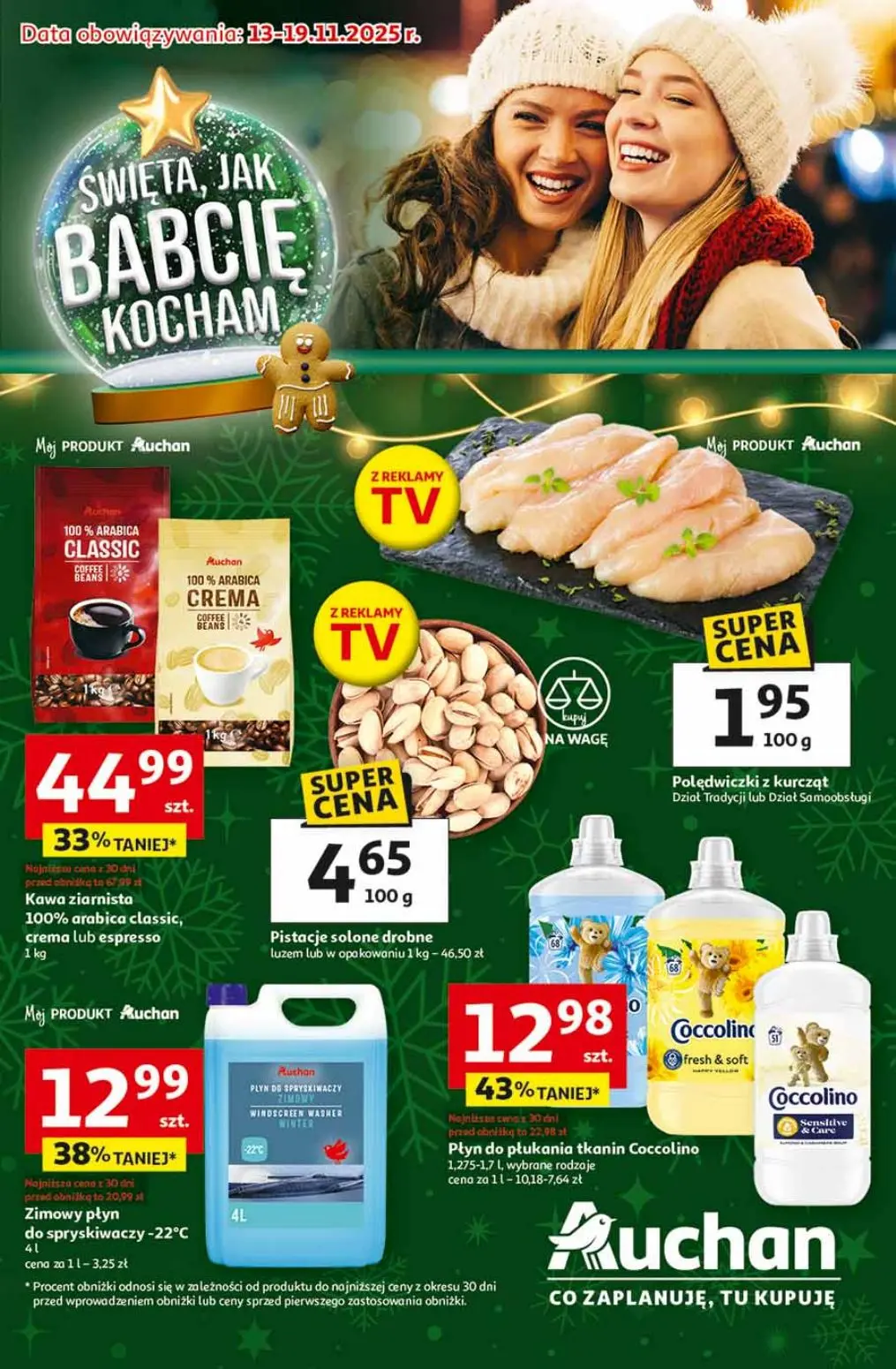 gazetka promocyjna Auchan Święta jak Babcię kocham - Strona 1