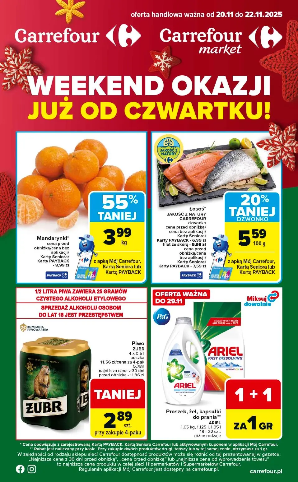 gazetka promocyjna Carrefour Weekend okazji od czwartku - Strona 1