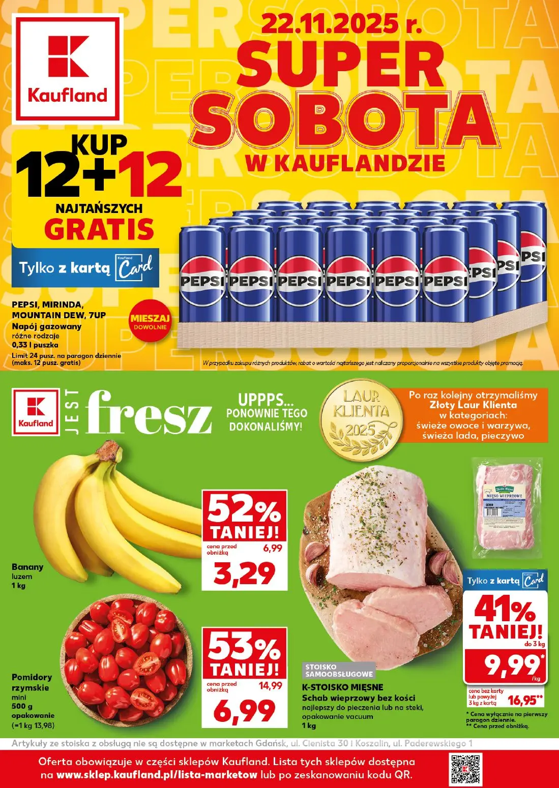 gazetka promocyjna Kaufland Super Sobota - Strona 1