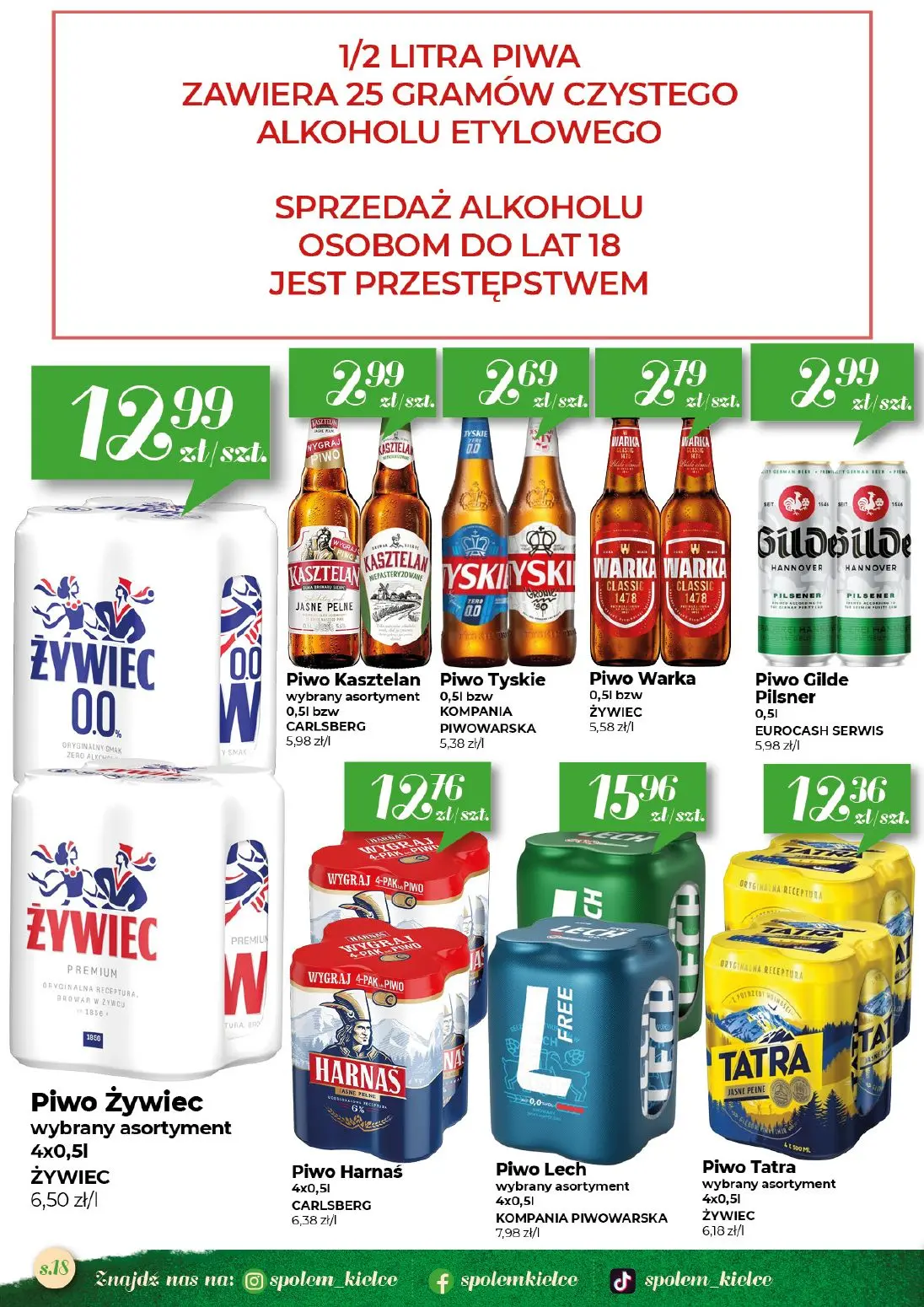 gazetka promocyjna Społem Kielce Jakość wyższa od ceny - Strona 18