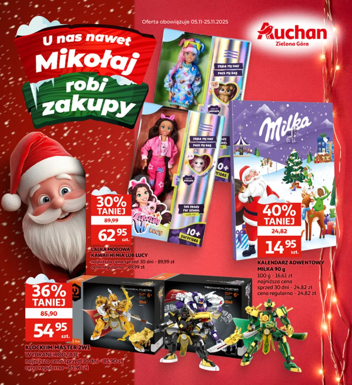 gazetka promocyjna Auchan Zielona Góra - Mikołaj - Strona 1