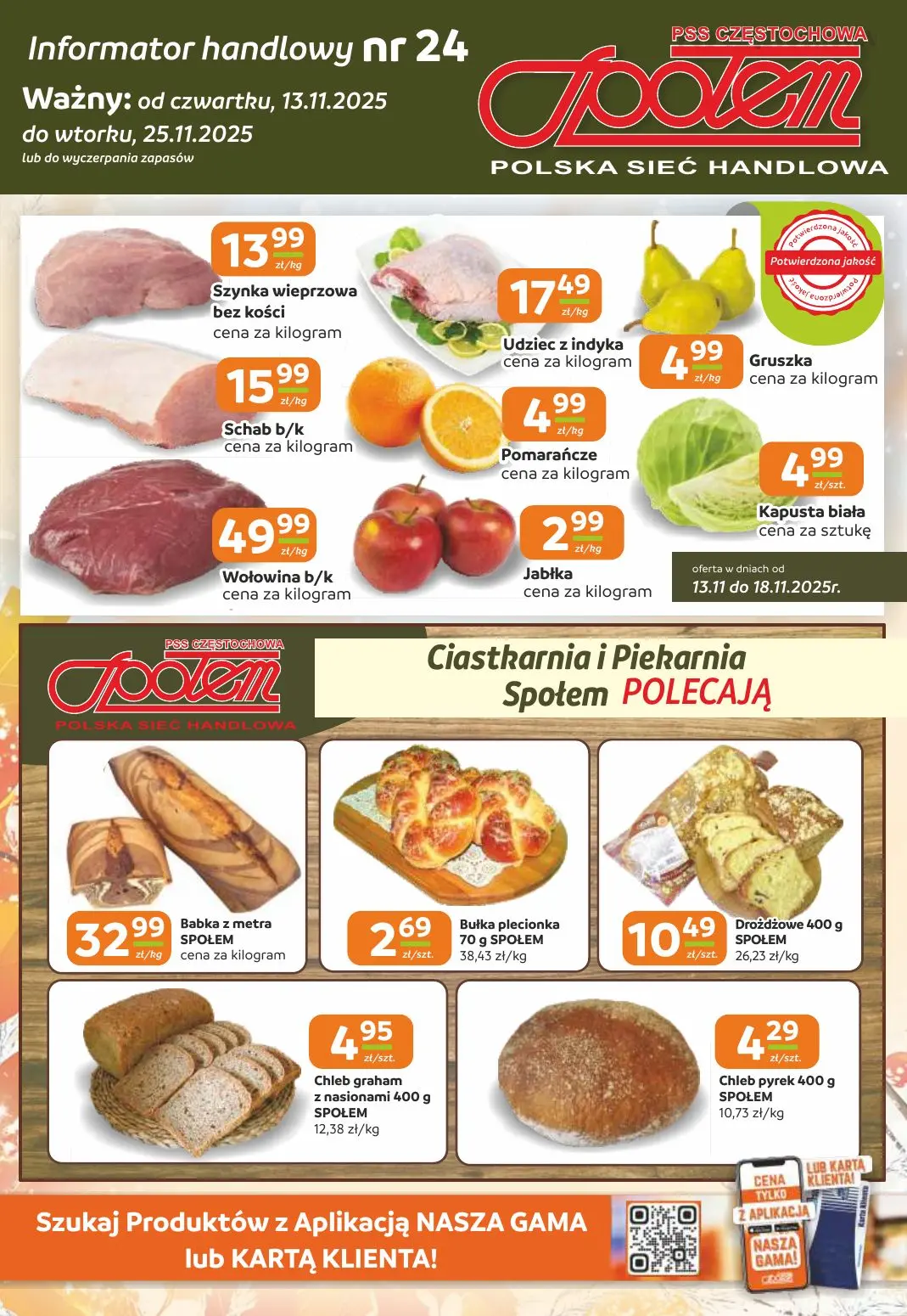 gazetka promocyjna Społem Częstochowa  - Strona 1