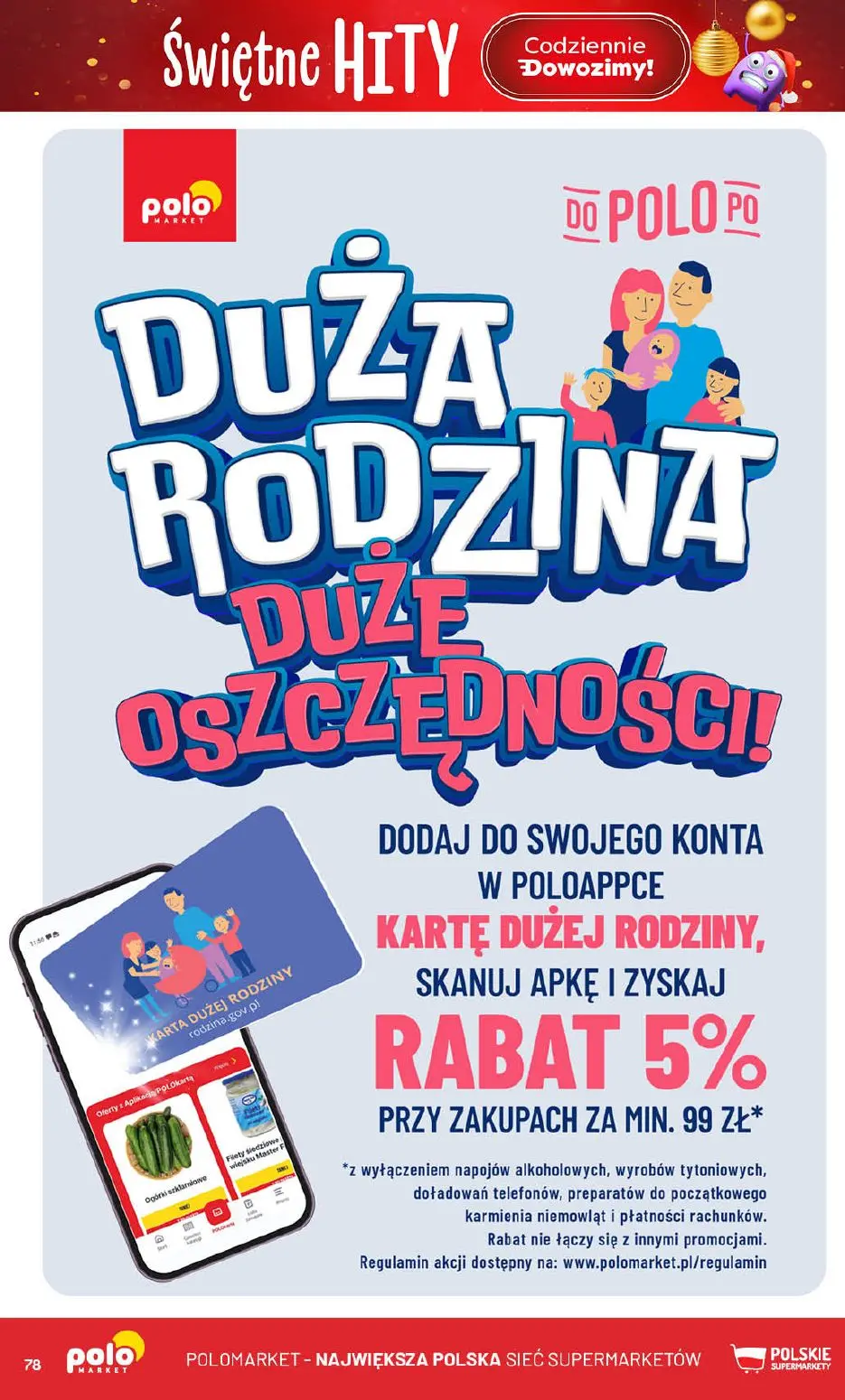 gazetka promocyjna POLOmarket Świętne hity - Strona 78