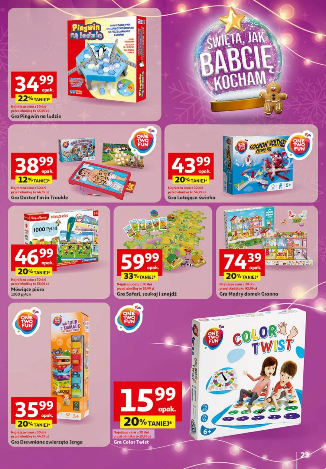 gazetka promocyjna Auchan Święta, jak babcie kocham - Strona 23
