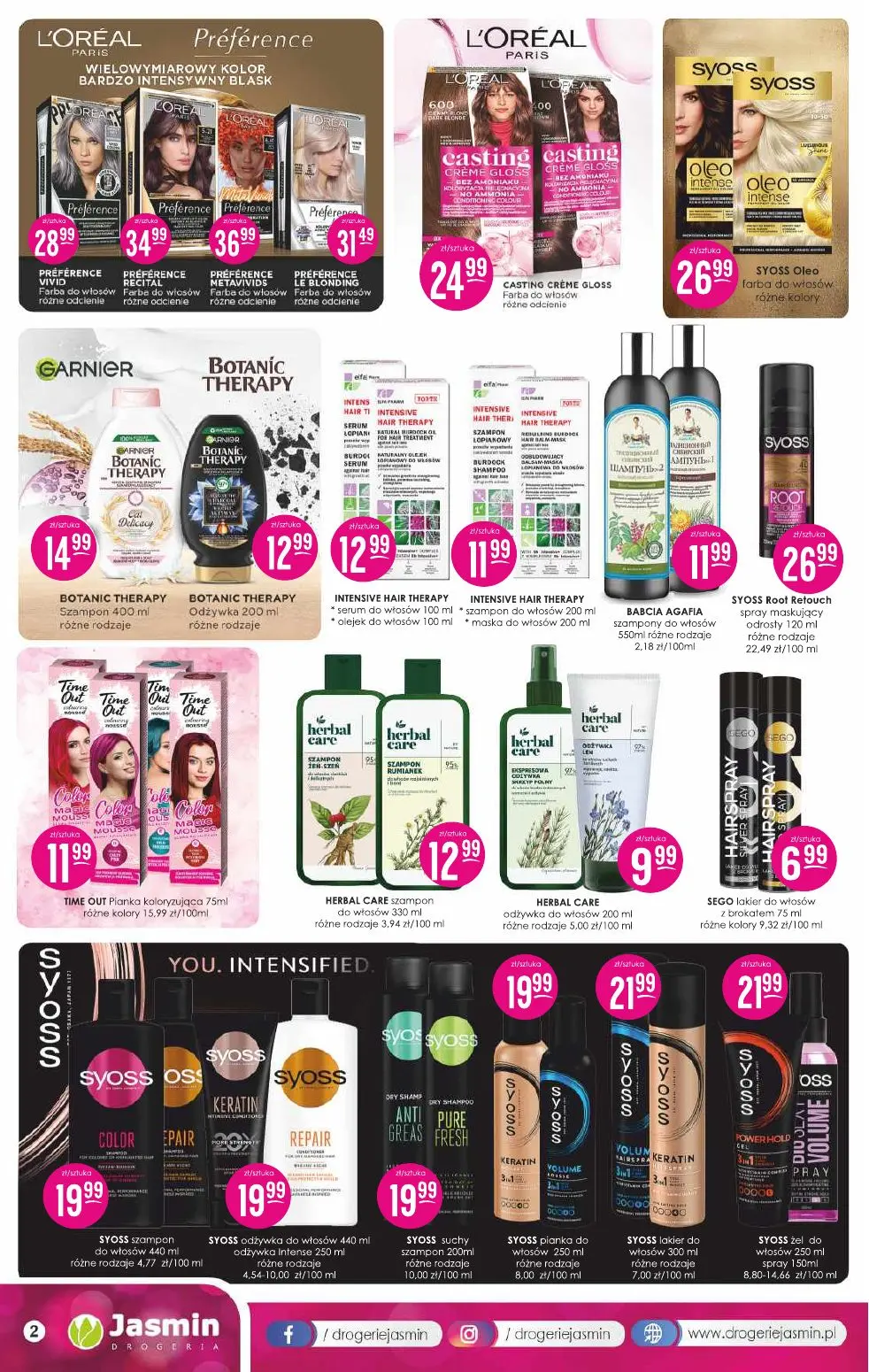 gazetka promocyjna DROGERIE JASMIN  - Strona 2