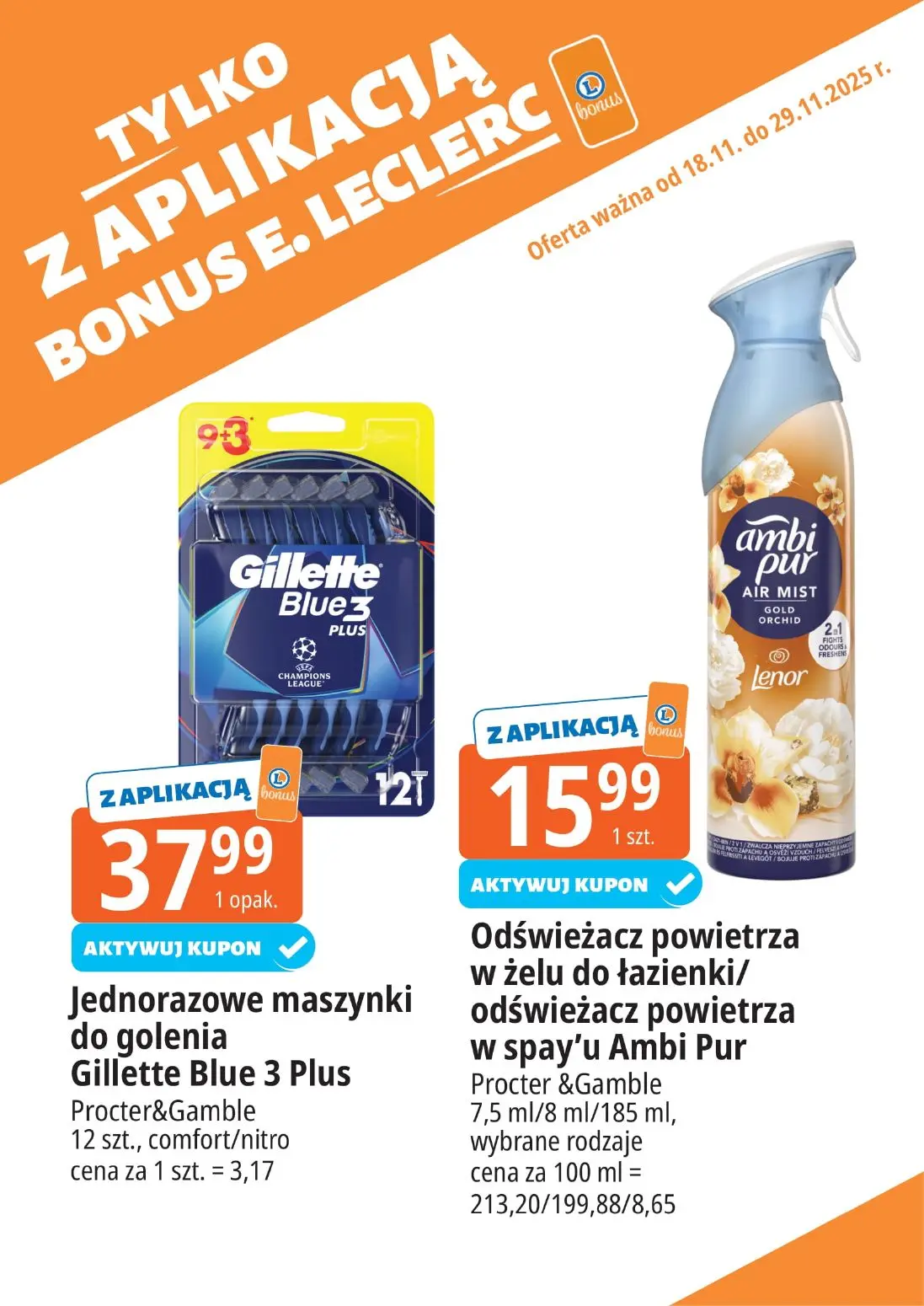 gazetka promocyjna E.Leclerc Bonus skanujesz kasę zyskujesz! - Strona 18