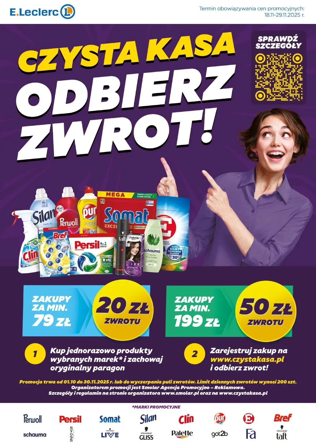 gazetka promocyjna E.Leclerc Czysta kasa odbierz zwrot! - Strona 1