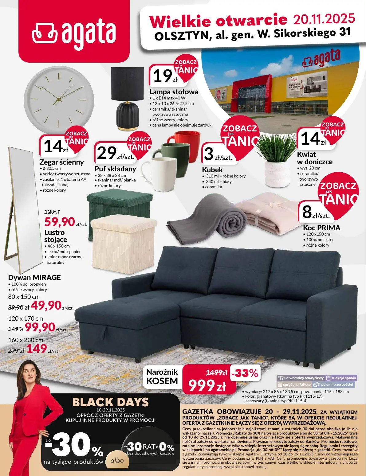 gazetka promocyjna Agata Wielkie otwarcie - Olsztyn - Strona 1