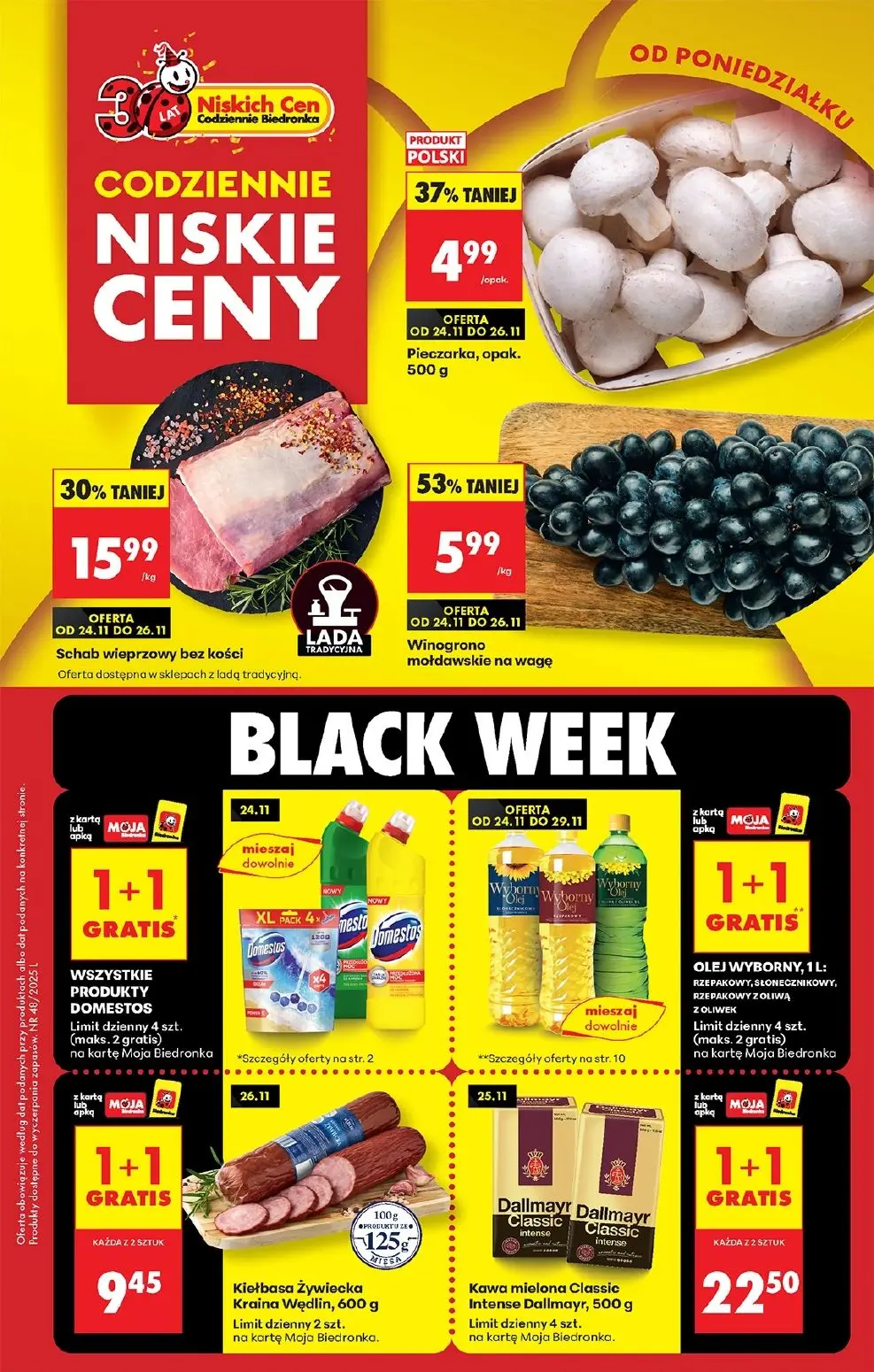 gazetka promocyjna Biedronka Od poniedziałku. Lada tradycyjna - Strona 1