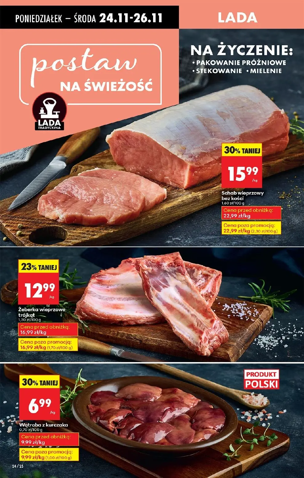 gazetka promocyjna Biedronka Od poniedziałku. Lada tradycyjna - Strona 34