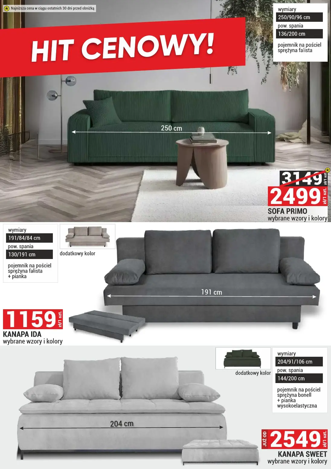 gazetka promocyjna Merkury Market Meble, wypoczynki, materace - Strona 3