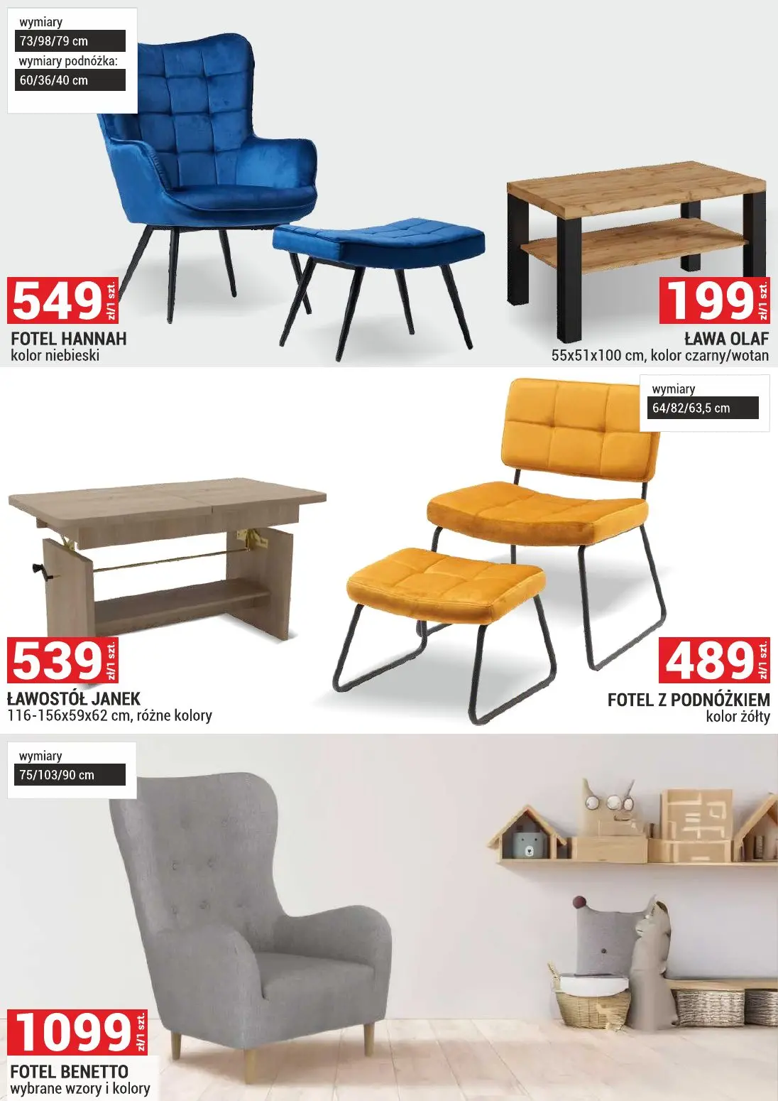 gazetka promocyjna Merkury Market Meble, wypoczynki, materace - Strona 20