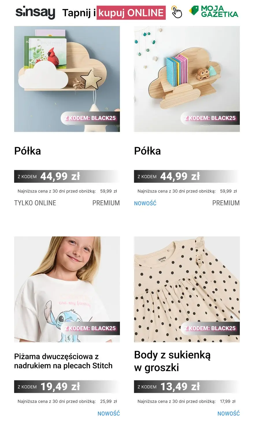 gazetka promocyjna Sinsay -25% na Black Friday 🖤 kod: BLACK25 - Strona 8