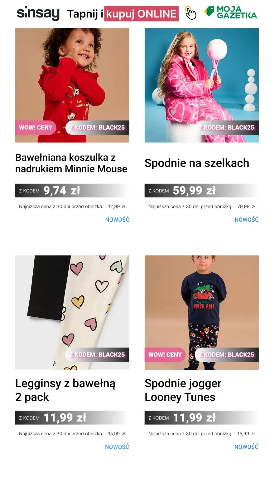 gazetka promocyjna Sinsay -25% na Black Friday 🖤 kod: BLACK25 - Strona 9
