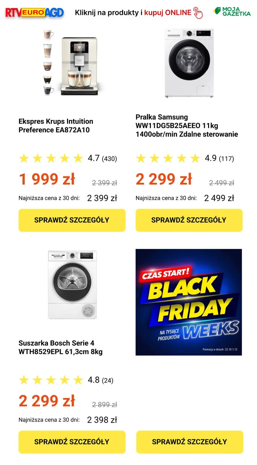 gazetka promocyjna RTV EURO AGD Black Friday weeks %% - Strona 4