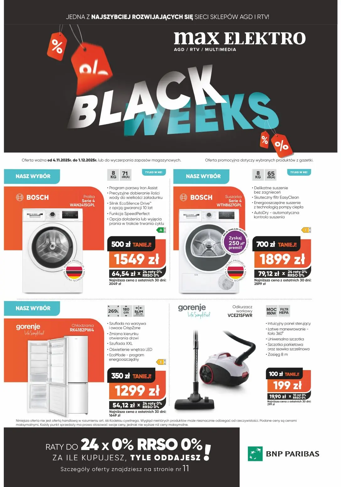 gazetka promocyjna max ELEKTRO Black Weeks - Strona 1