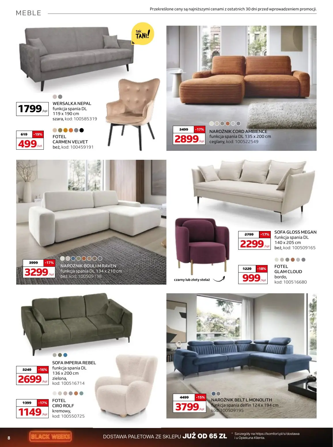 gazetka promocyjna KOMFORT Moc rabatów - Strona 8