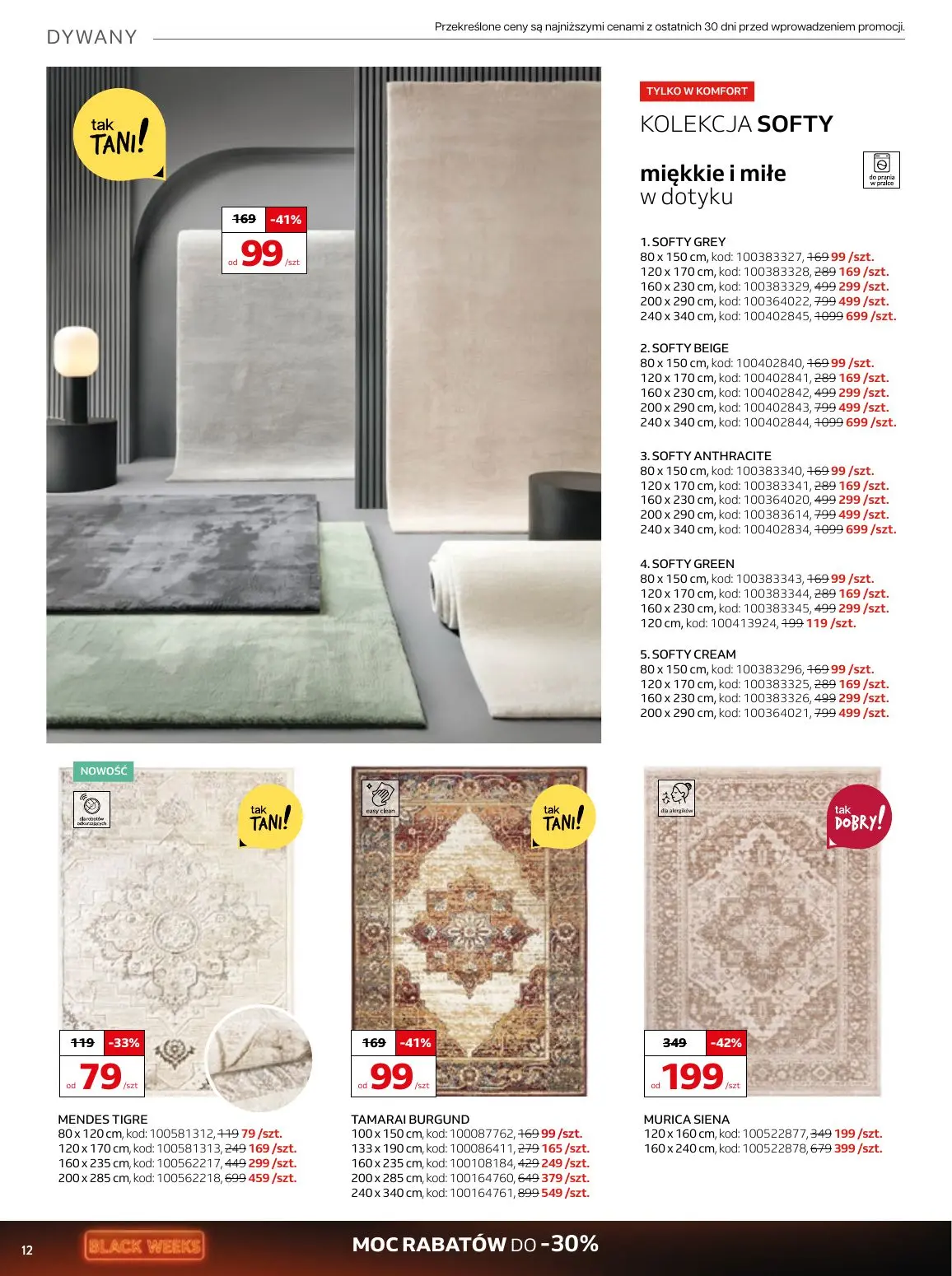 gazetka promocyjna KOMFORT Moc rabatów - Strona 12