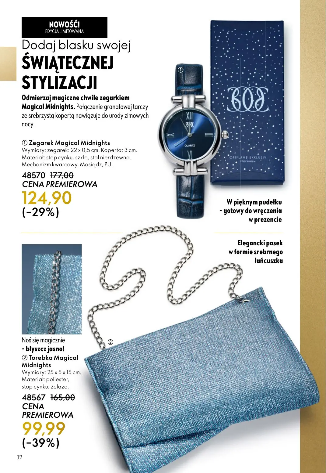gazetka promocyjna ORIFLAME Blask, piękno, prezenty - Strona 12