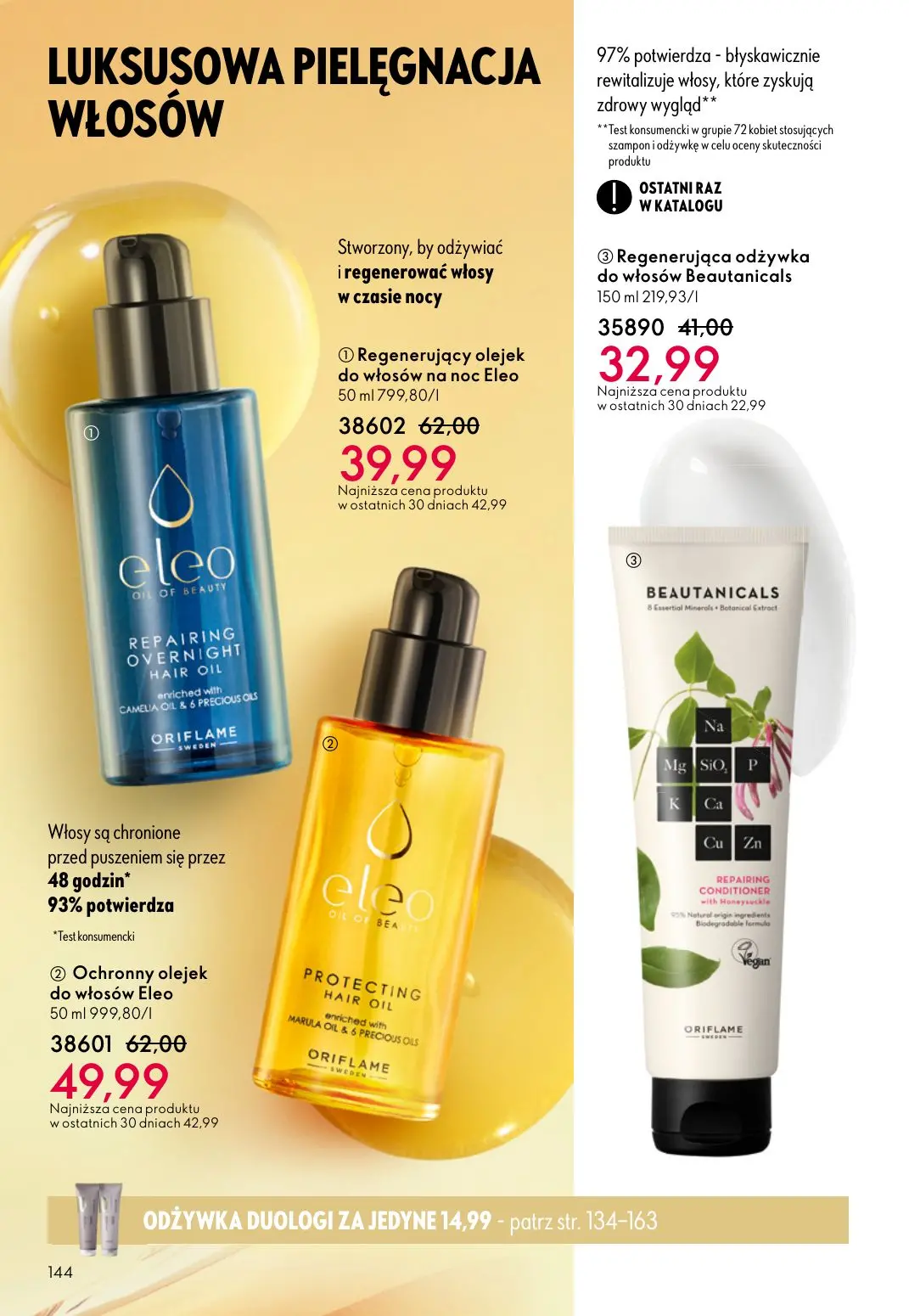 gazetka promocyjna ORIFLAME Blask, piękno, prezenty - Strona 144