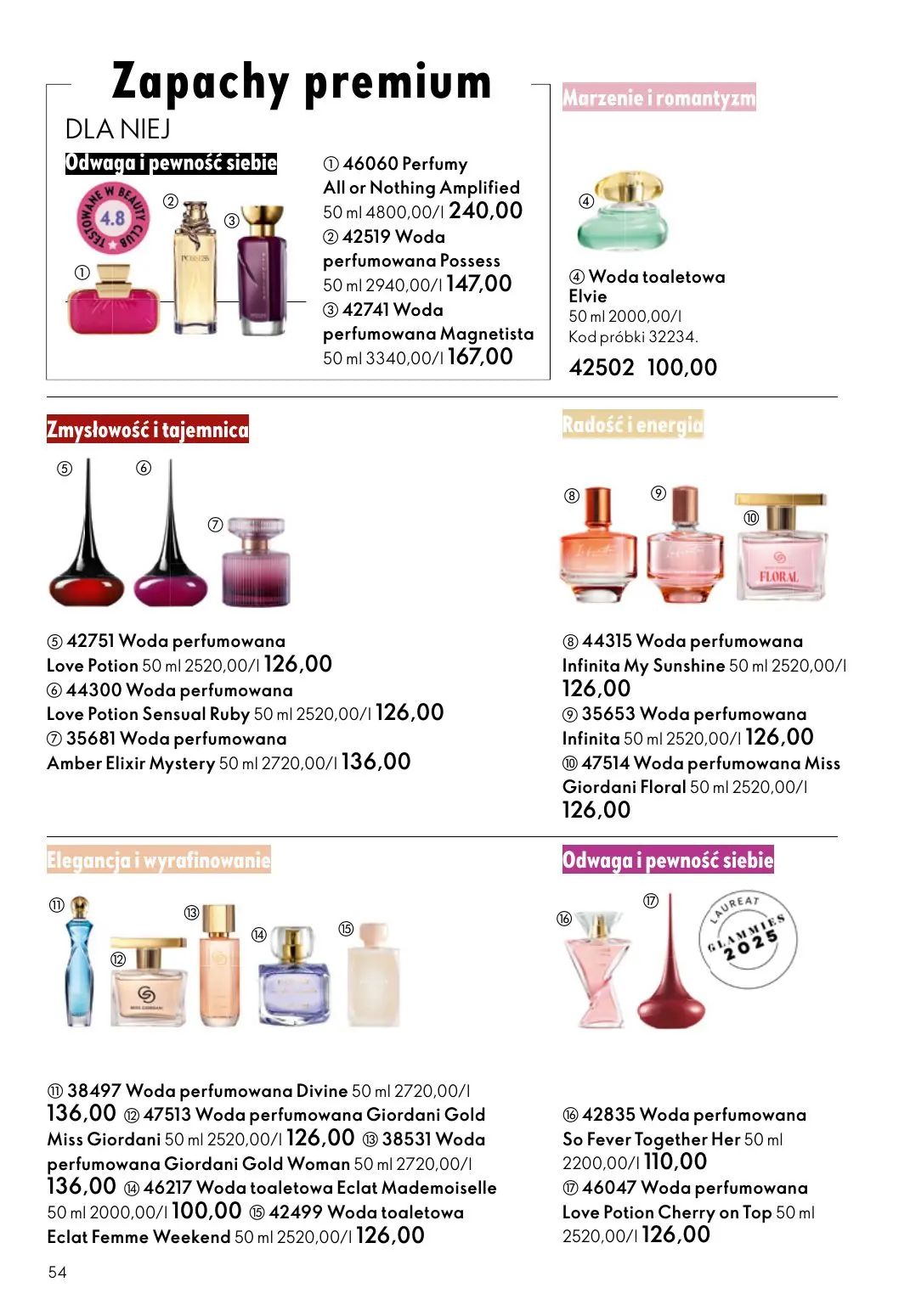 gazetka promocyjna ORIFLAME Blask, piękno, prezenty - Strona 54