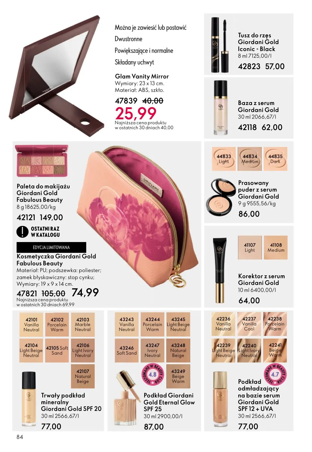 gazetka promocyjna ORIFLAME Blask, piękno, prezenty - Strona 84