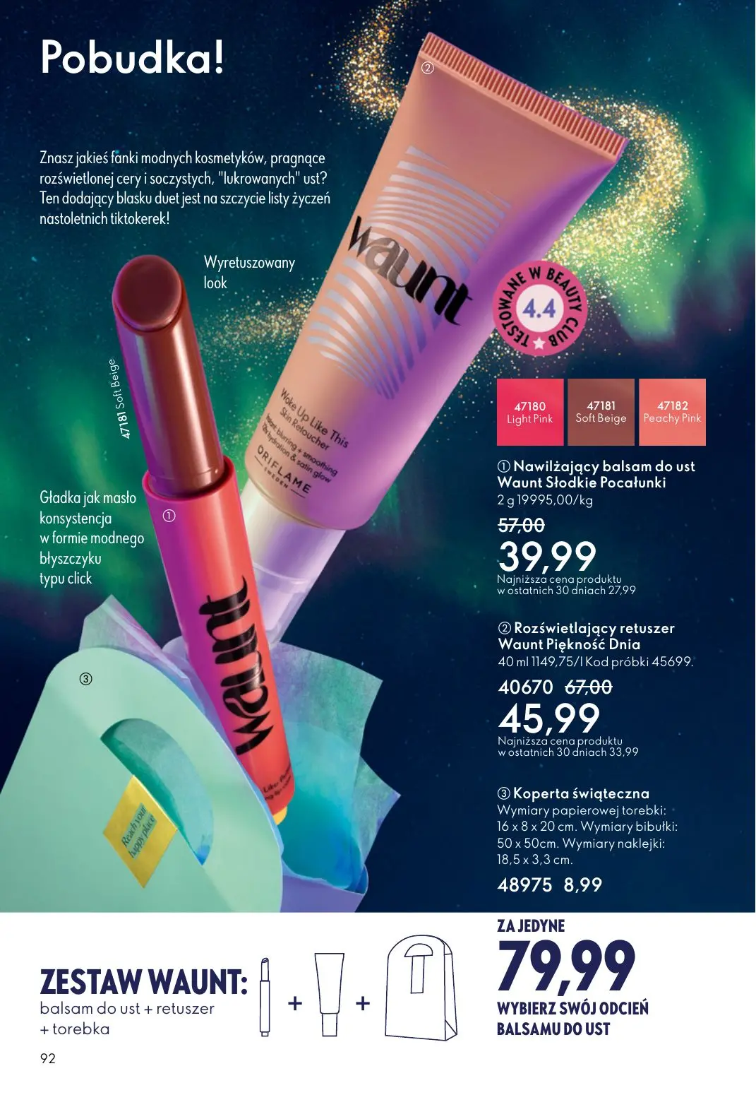 gazetka promocyjna ORIFLAME Blask, piękno, prezenty - Strona 92
