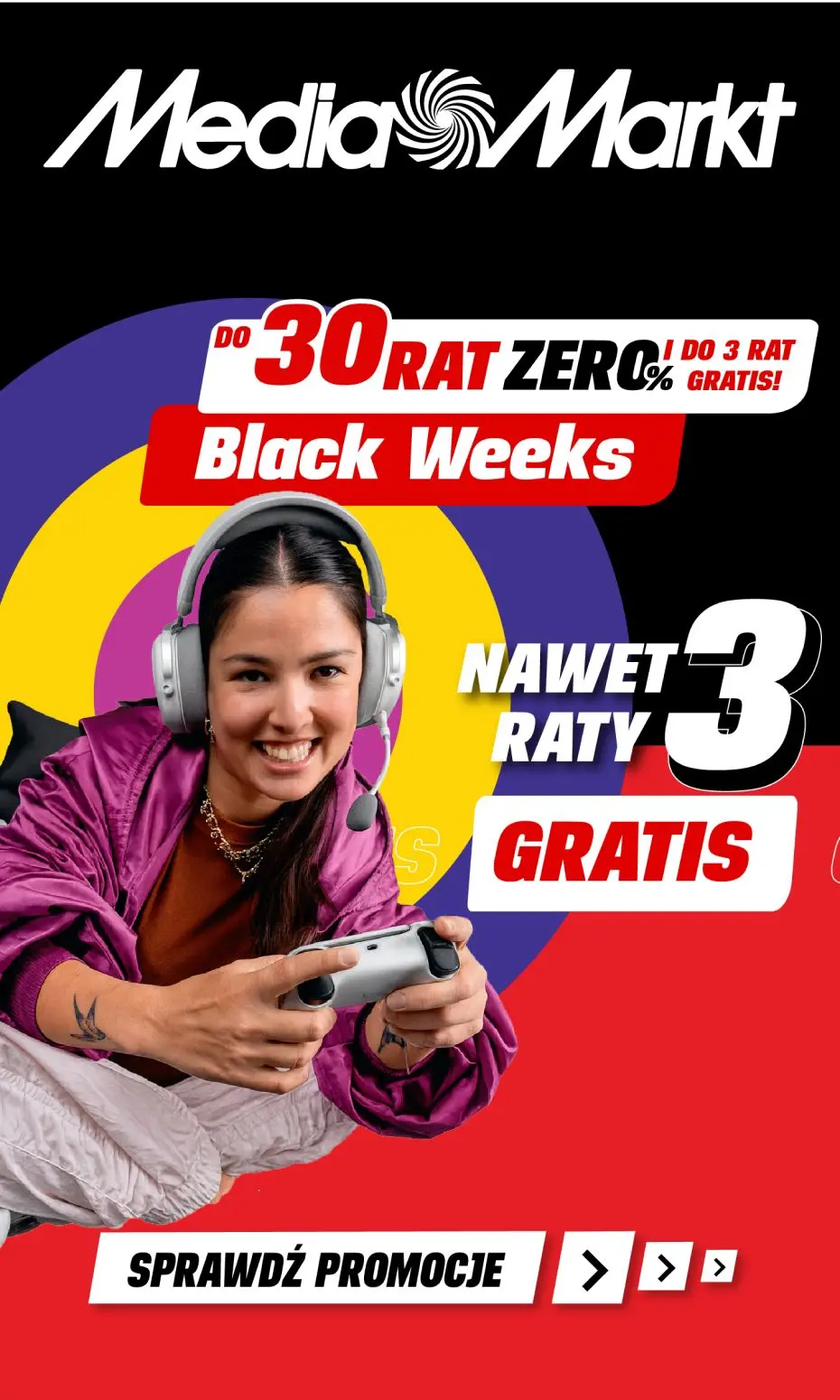 gazetka promocyjna Media Markt Kupuj na raty! 30 rat 0% i do 3 rat GRATIS na wybrane produkty! - Strona 1