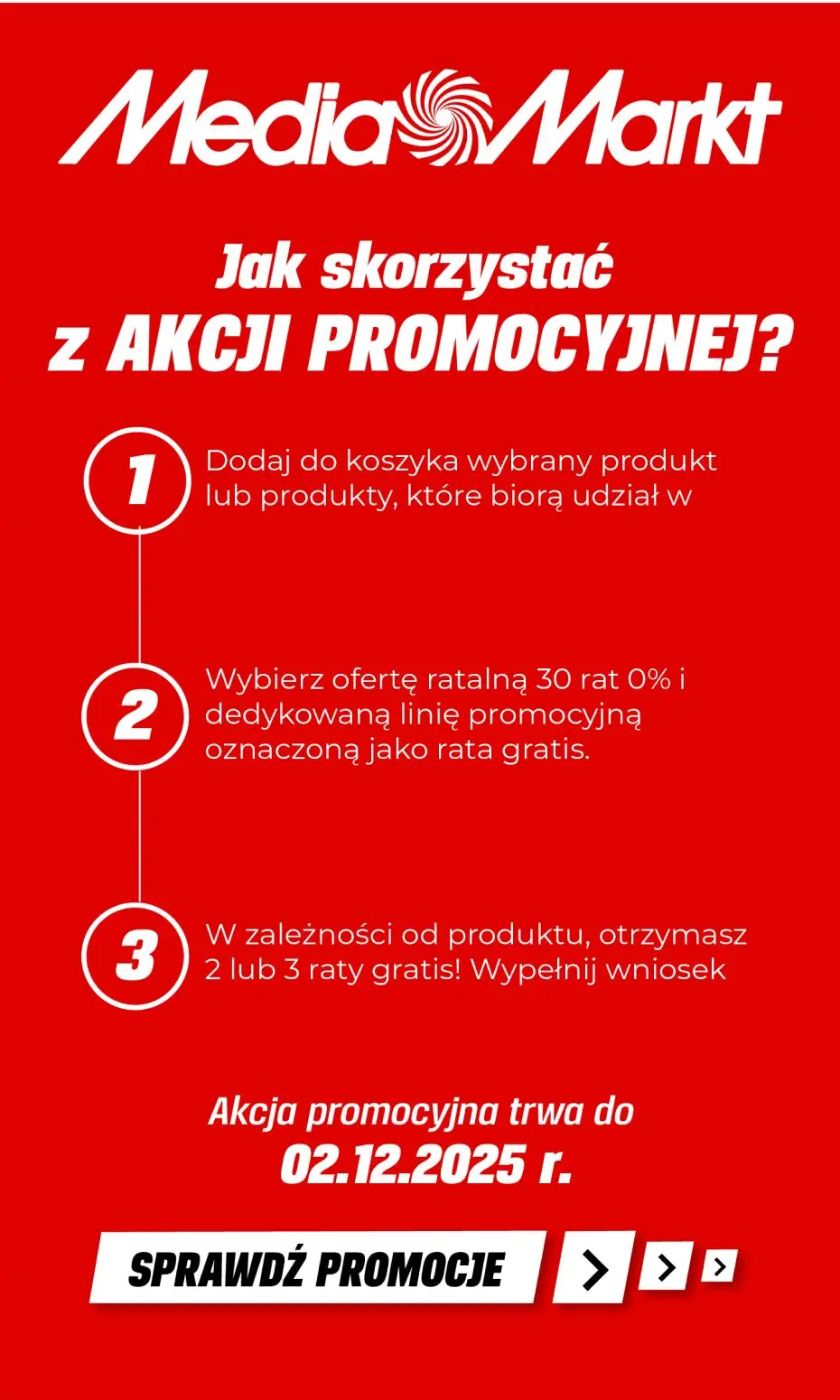 gazetka promocyjna Media Markt Kupuj na raty! 30 rat 0% i do 3 rat GRATIS na wybrane produkty! - Strona 2