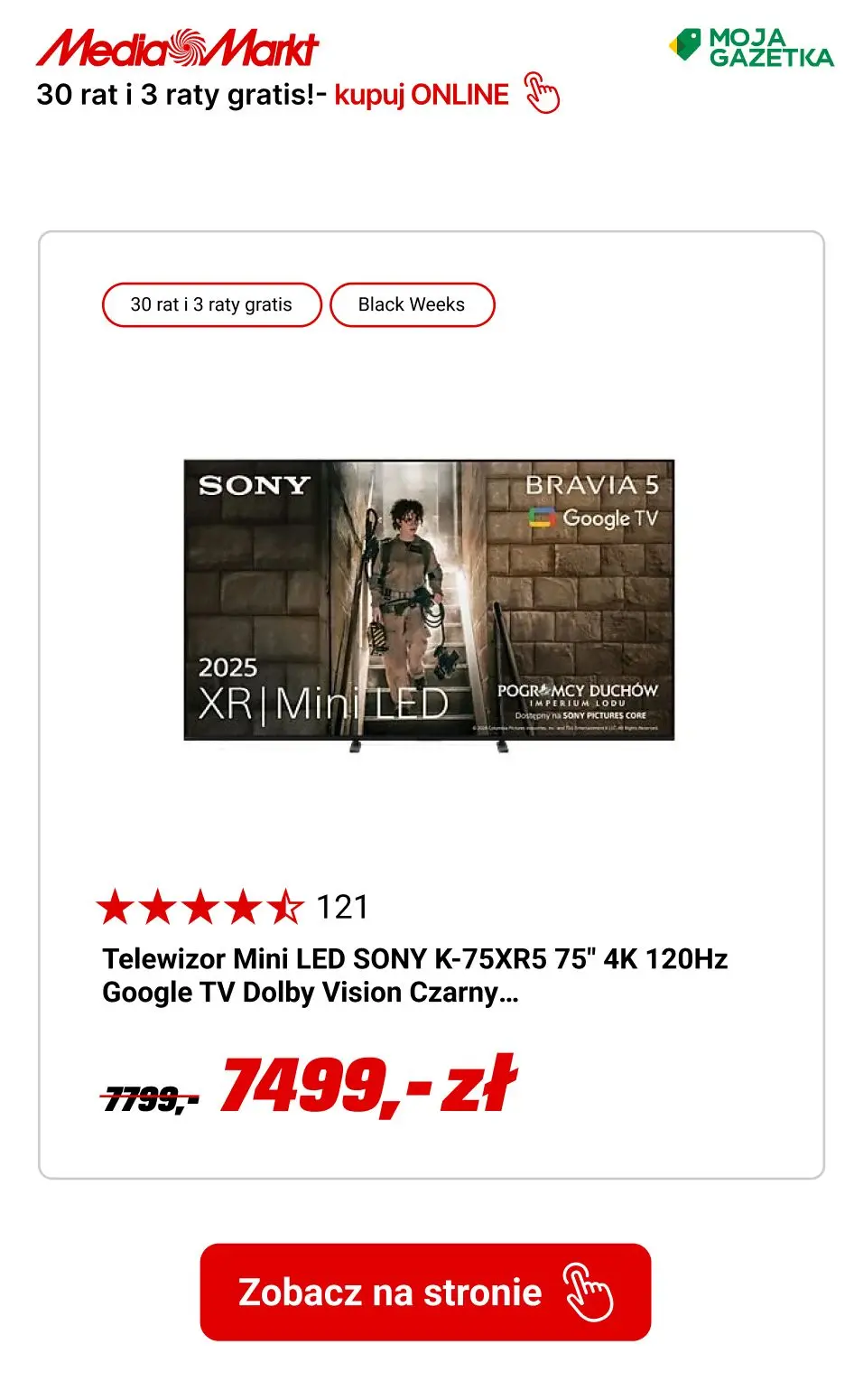 gazetka promocyjna Media Markt Kupuj na raty! 30 rat 0% i do 3 rat GRATIS na wybrane produkty! - Strona 4
