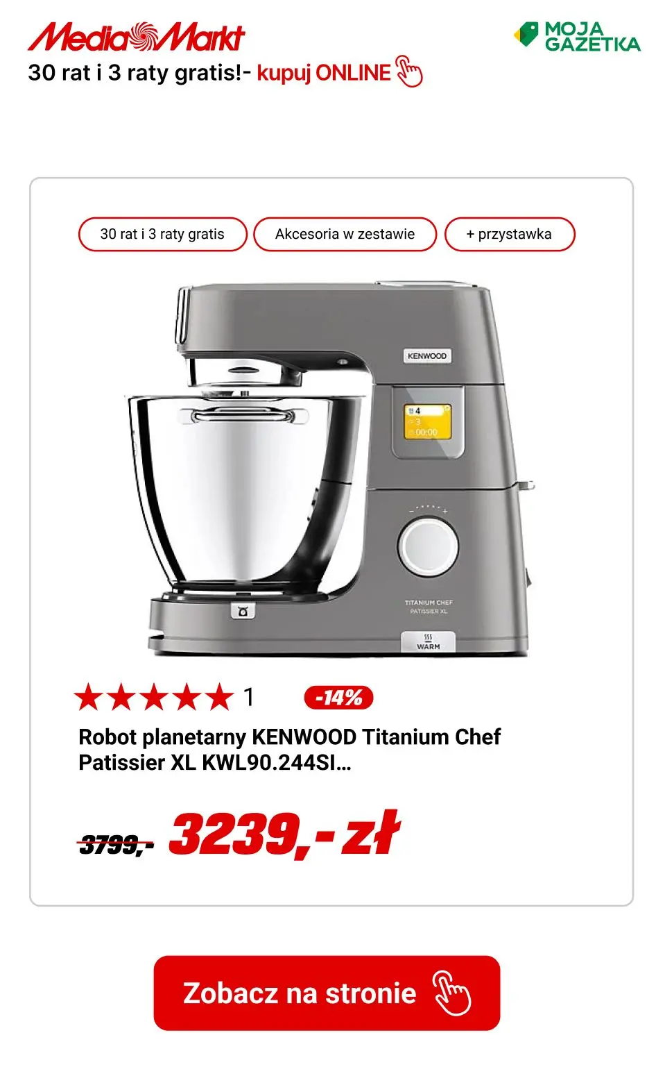 gazetka promocyjna Media Markt Kupuj na raty! 30 rat 0% i do 3 rat GRATIS na wybrane produkty! - Strona 5