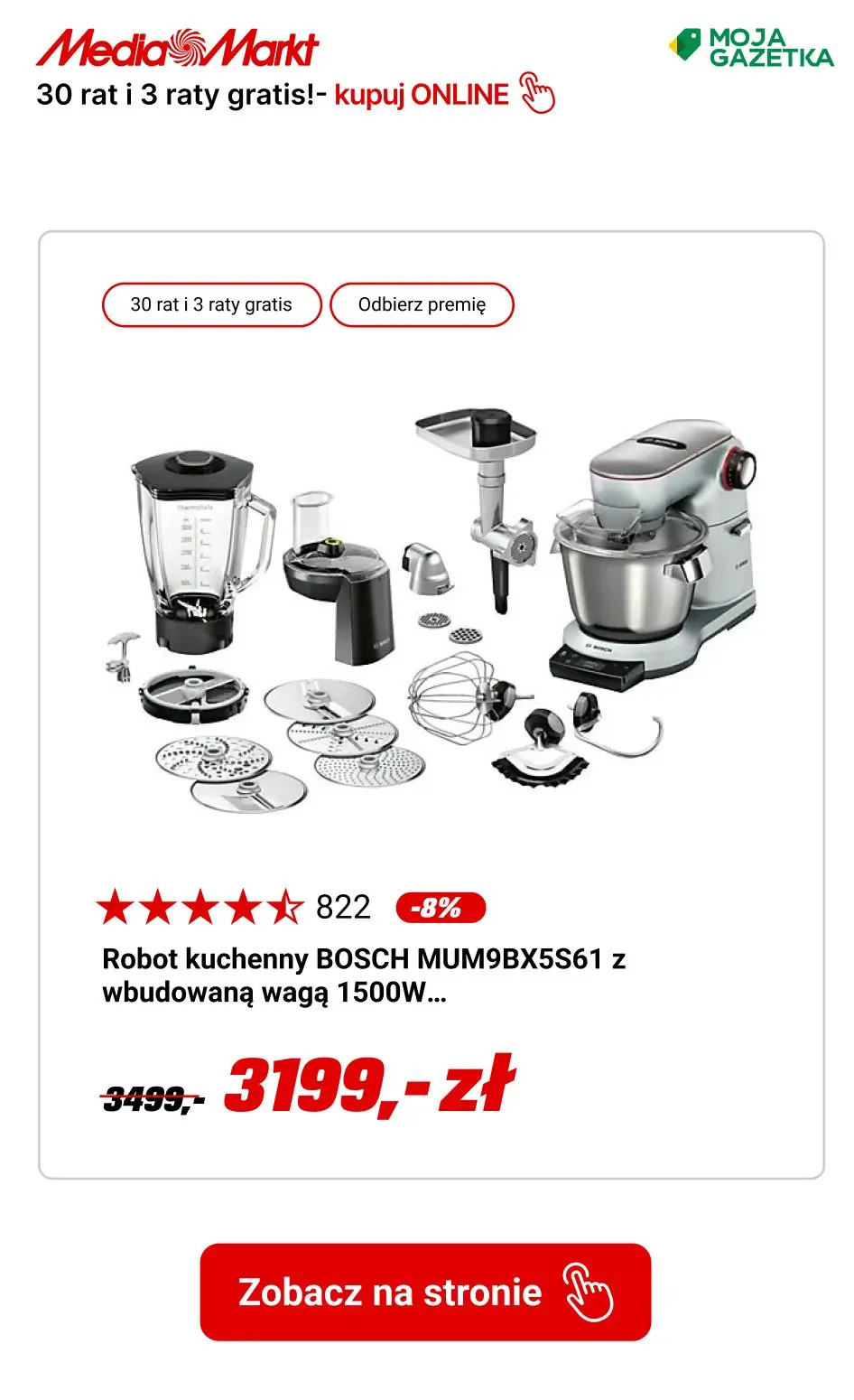 gazetka promocyjna Media Markt Kupuj na raty! 30 rat 0% i do 3 rat GRATIS na wybrane produkty! - Strona 6