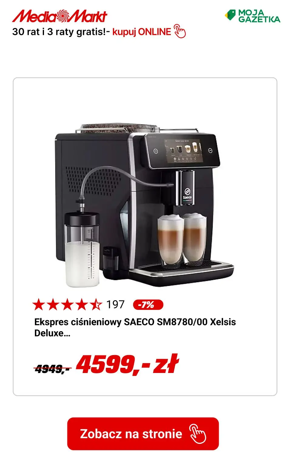 gazetka promocyjna Media Markt Kupuj na raty! 30 rat 0% i do 3 rat GRATIS na wybrane produkty! - Strona 7