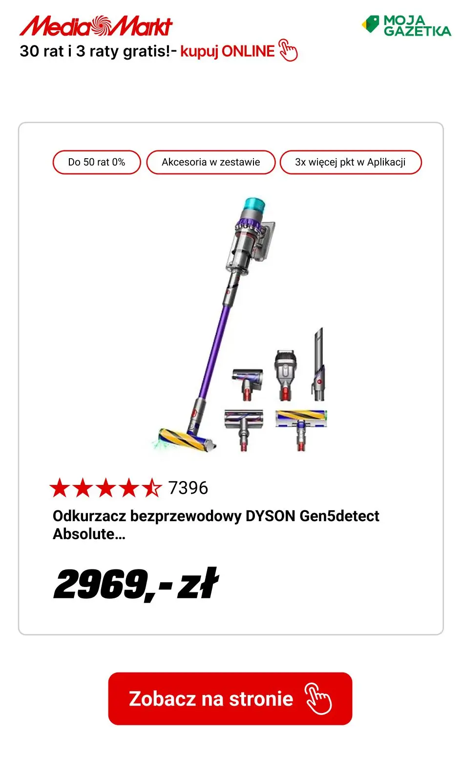 gazetka promocyjna Media Markt Kupuj na raty! 30 rat 0% i do 3 rat GRATIS na wybrane produkty! - Strona 8