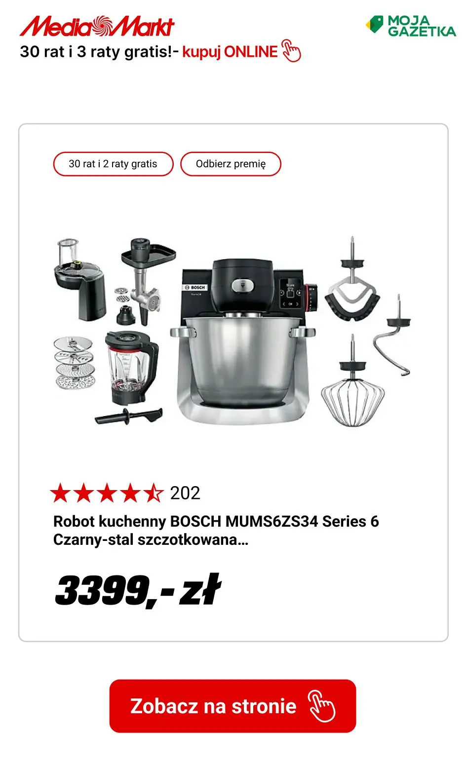 gazetka promocyjna Media Markt Kupuj na raty! 30 rat 0% i do 3 rat GRATIS na wybrane produkty! - Strona 13