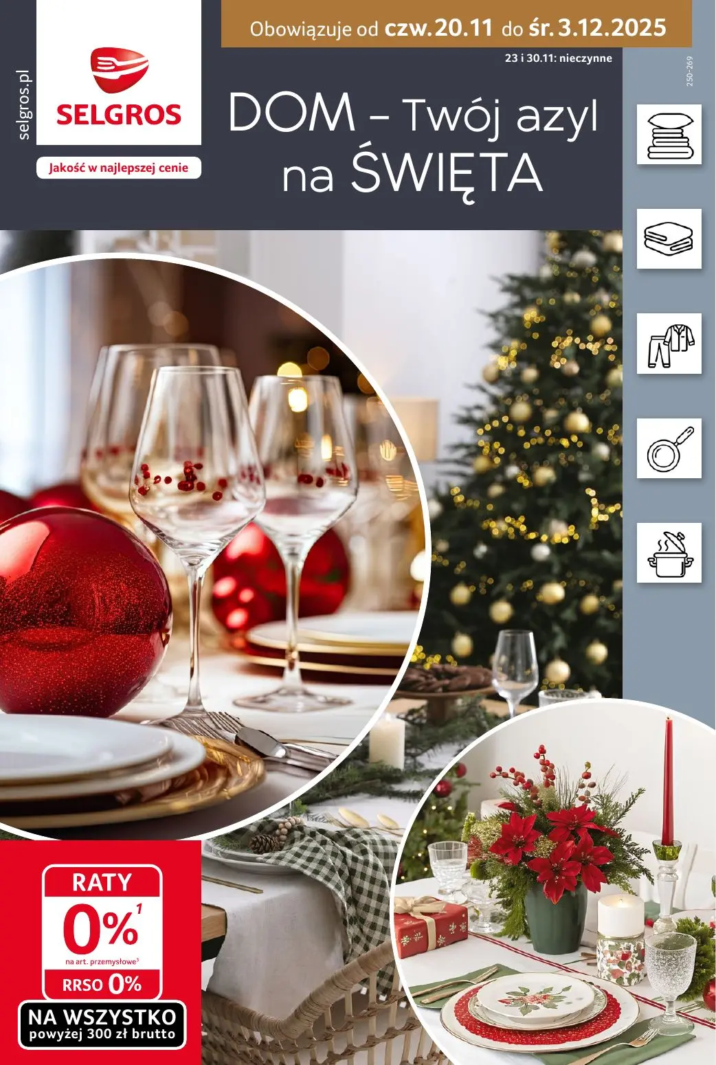 gazetka promocyjna SELGROS Dom - Twój azyl na Święta - Strona 1