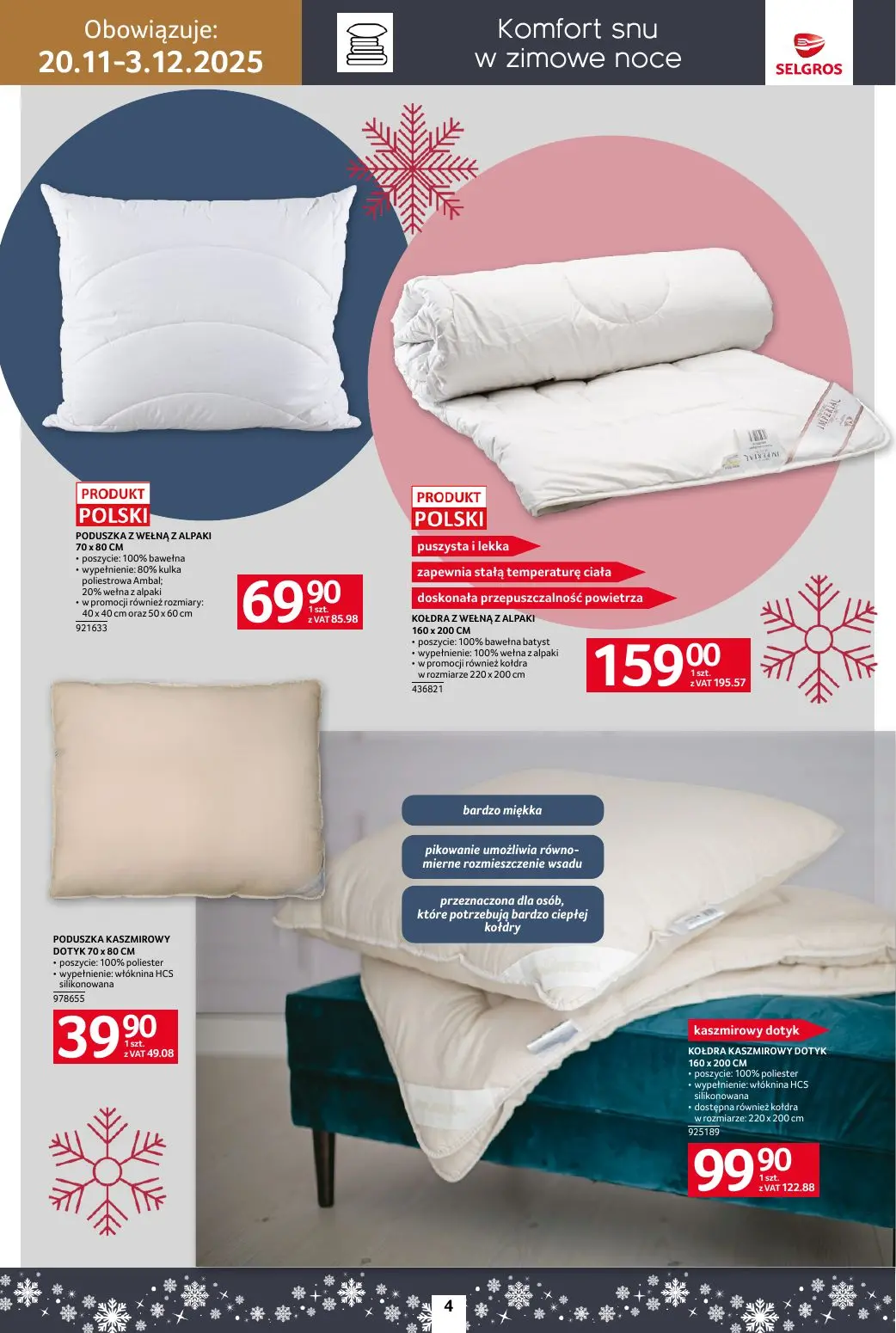 gazetka promocyjna SELGROS Dom - Twój azyl na Święta - Strona 4