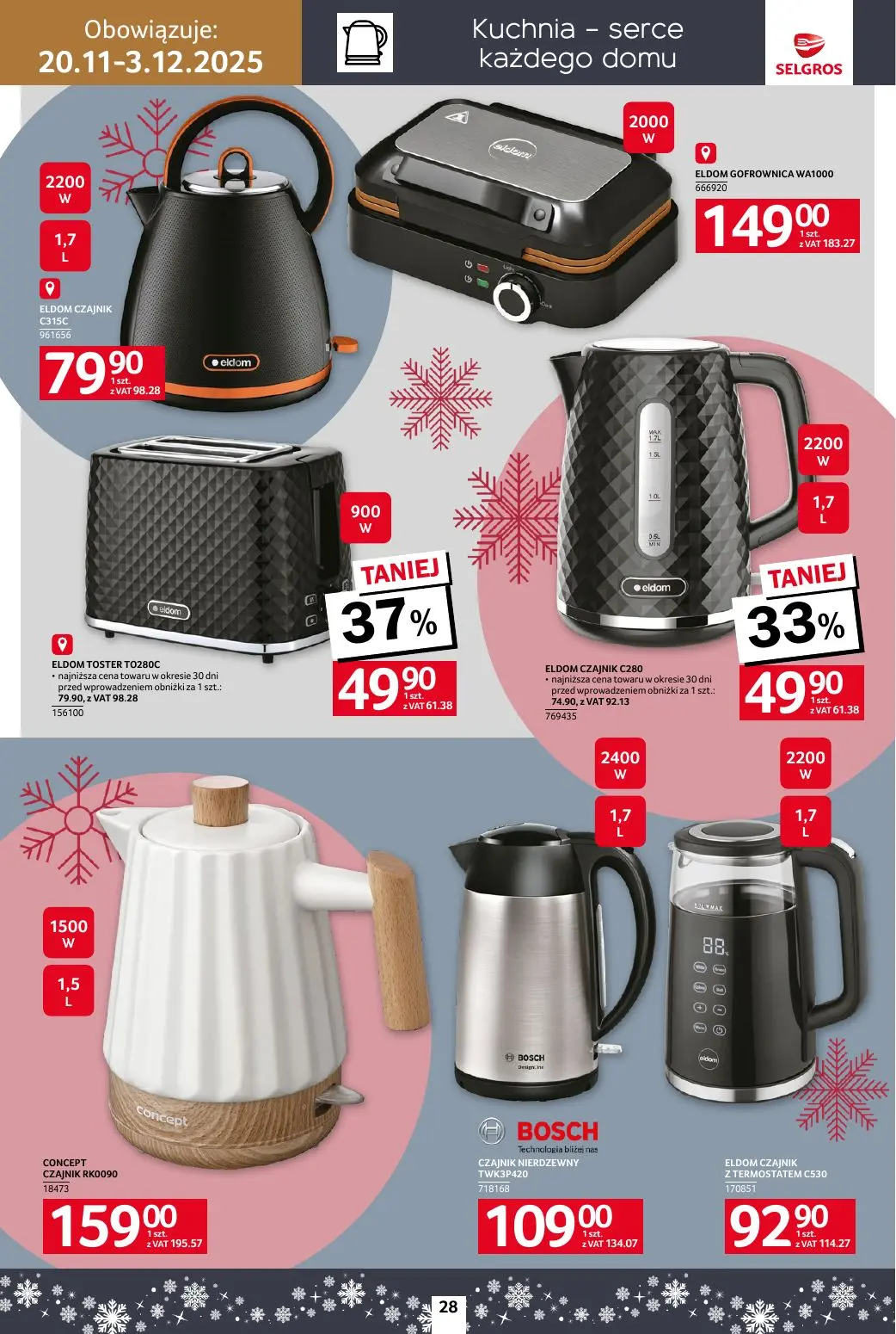 gazetka promocyjna SELGROS Dom - Twój azyl na Święta - Strona 28