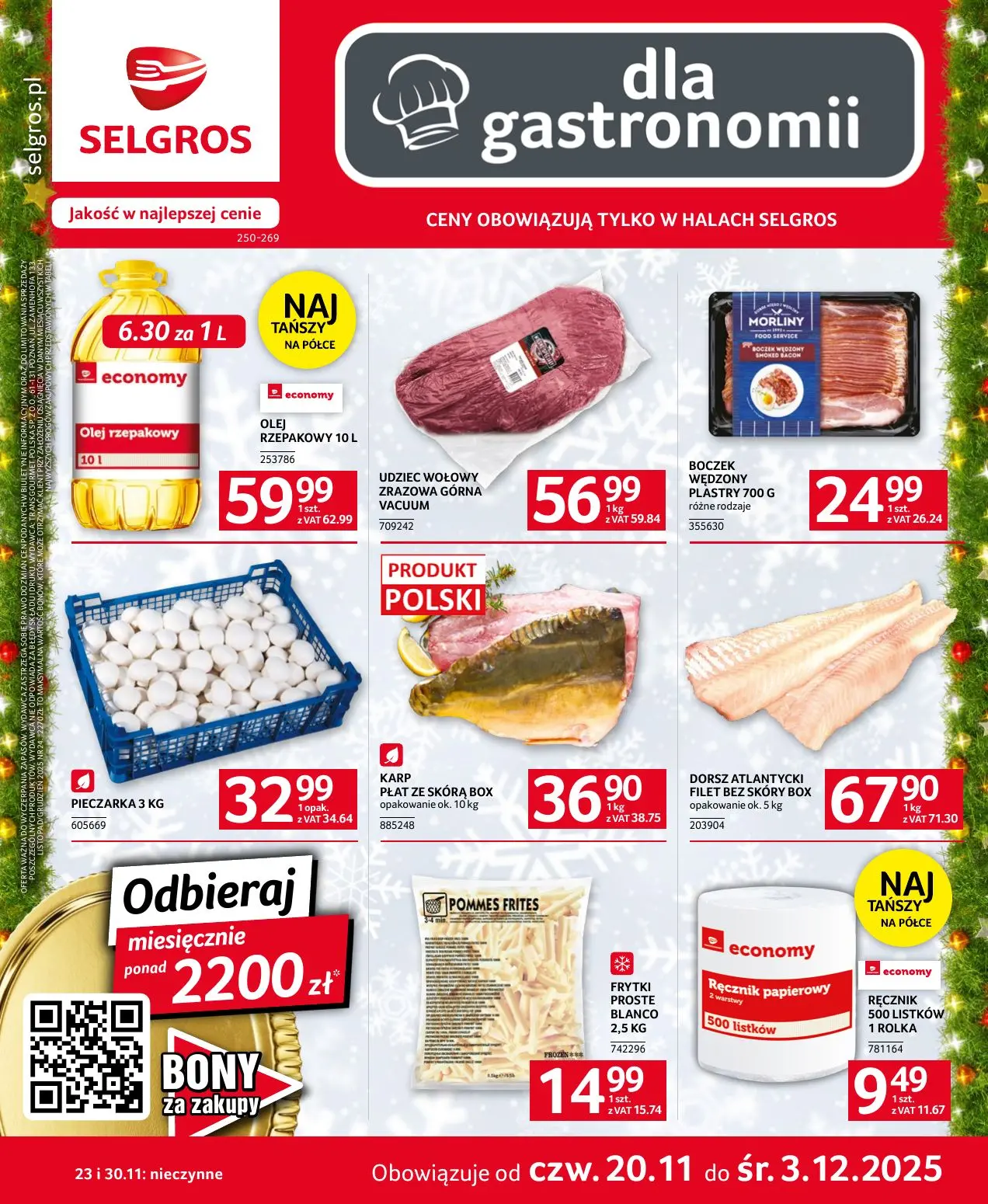 gazetka promocyjna SELGROS Oferta gastronomiczna - Strona 1