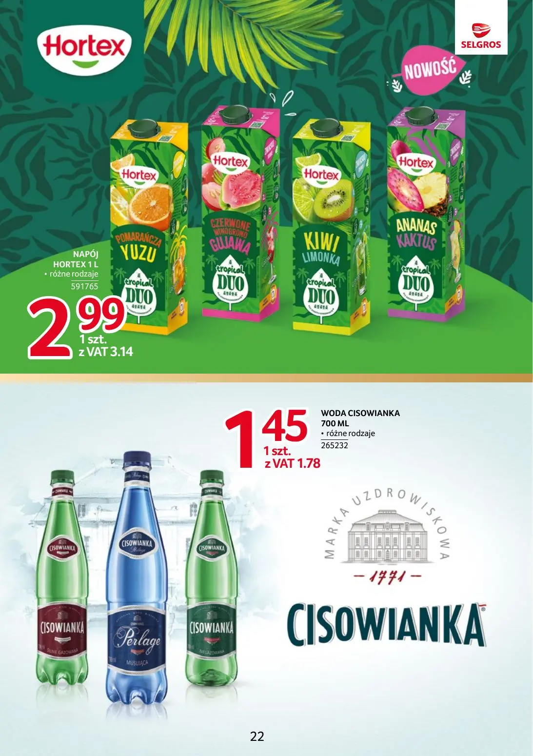 gazetka promocyjna SELGROS Markowe produkty - Strona 22