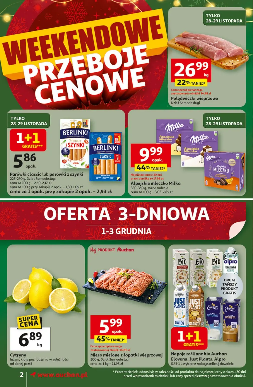 gazetka promocyjna Auchan Supermarket Święta, jak babcię kocham - Strona 2