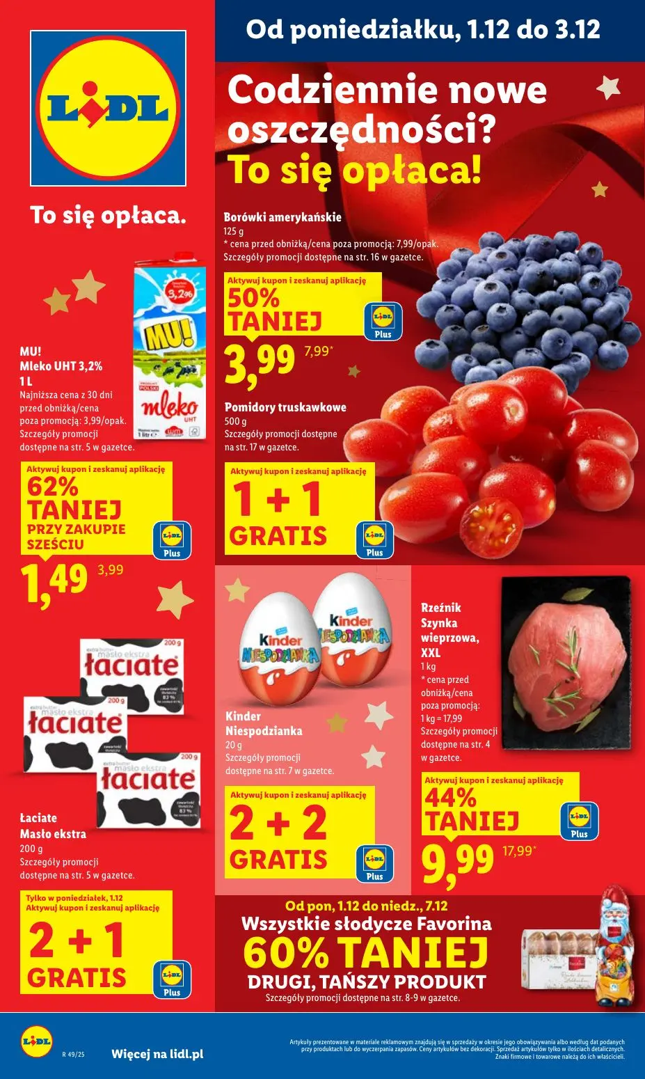 gazetka promocyjna LIDL Od poniedziałku  - Strona 1