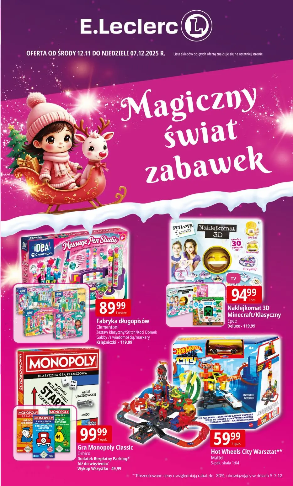 gazetka promocyjna E.Leclerc Magiczny świat zabawek - Strona 1