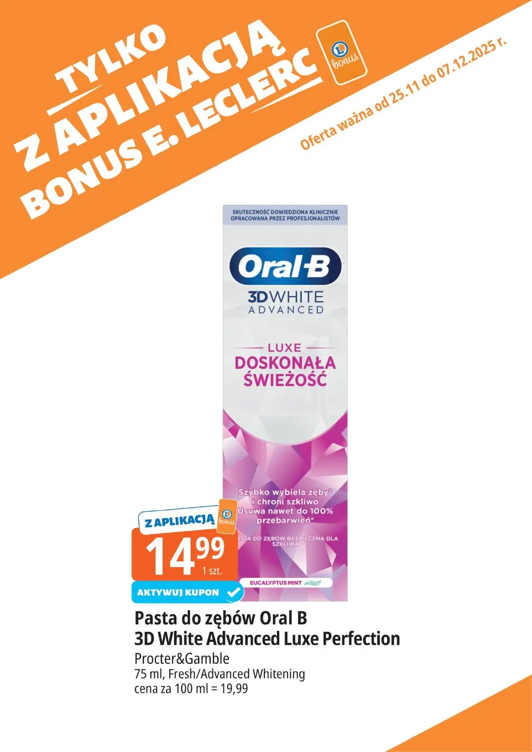 gazetka promocyjna E.Leclerc Bonus skanujesz kasę zyskujesz! - Strona 9