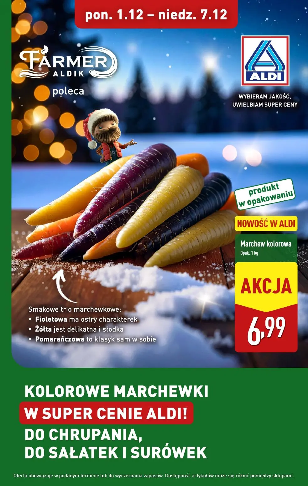 gazetka promocyjna ALDI Farmer Aldik poleca marchewkę 🥕 - Strona 1