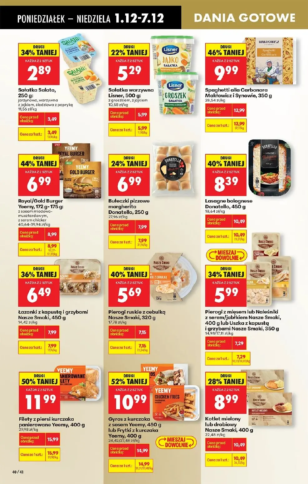 gazetka promocyjna Biedronka Od poniedziałku. Lada tradycyjna - Strona 54